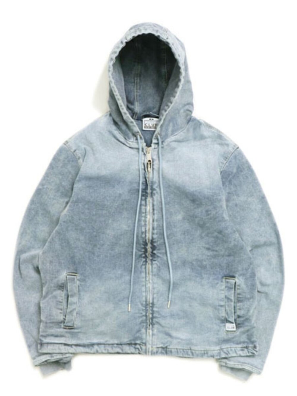 Pro Club Men's Heavyweight Denim Zip-Up Jacket - Medium - Light Stonewash
